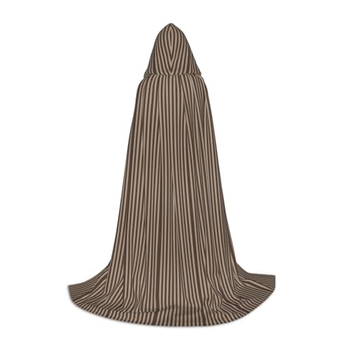 ZhanMg Brauner Streifen Kapuzenumhang - Ideal für Cosplay, Halloween, Ostern - Bequemer Umhang Robe für Bühnenkostüme ZhanMg Brauner Streifen Kapuzenumhang - Ideal für Cosplay, Halloween, Ostern - Bequemer Umhang Robe für Bühnenkostüme von ZhanMg