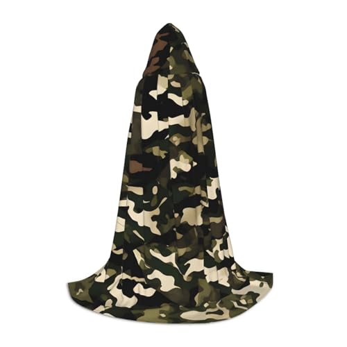 ZhanMg Camo Kapuzenumhang - Ideal für Cosplay, Halloween, Ostern - Bequemer Umhang Robe für Bühnenkostüme ZhanMg Camo Kapuzenumhang - Ideal für Cosplay, Halloween, Ostern - Bequemer Umhang Robe für Bühnenkostüme von ZhanMg