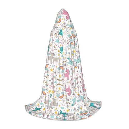 ZhanMg Einhörner Rosa Kapuzenumhang - Ideal für Cosplay, Halloween, Ostern - Bequemer Umhang Robe für Bühnenkostüme ZhanMg Einhörner Rosa Kapuzenumhang - Ideal für Cosplay, Halloween, Ostern - Bequemer Umhang Robe für Bühnenkostüme von ZhanMg