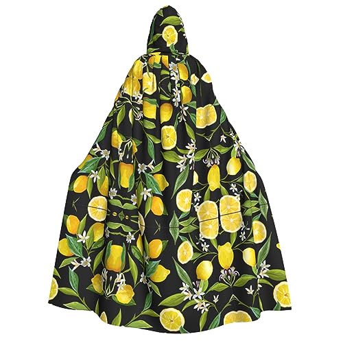 ZhanMg Gelbe Zitrone Kapuzenumhang für Erwachsene - Cosplay Weihnachten Umhang Robe für Halloween, Ostern, Karneval, Partys, Maskerade von ZhanMg