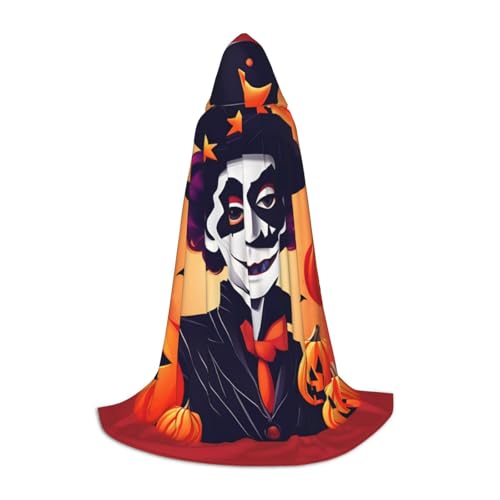 ZhanMg Happy Halloween Kapuzenumhang - Rollenspiel Kostüm Cosplay - Vielseitiger Weihnachtsumhang Halloween Ostern Party Umhang Robe von ZhanMg