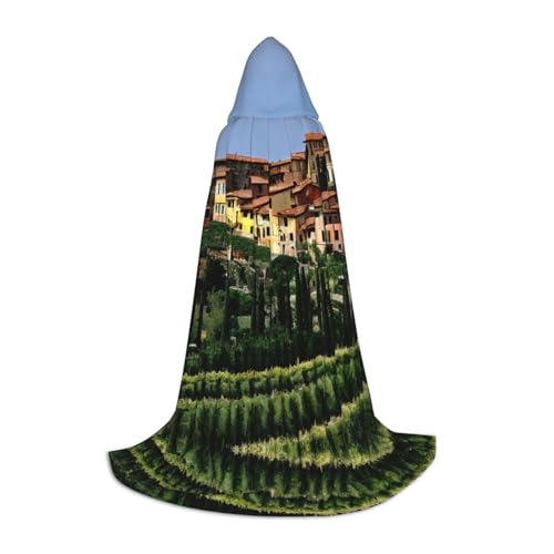 ZhanMg Italien-toskanischer Kapuzenumhang – ideal für Cosplay, Halloween, Ostern – bequemer Umhang Robe für Bühnenkostüme von ZhanMg