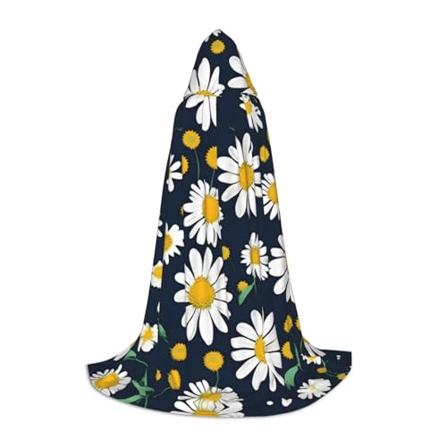 ZhanMg Kapuzenumhang mit Blumenmuster und Gänseblümchen, ideal für Cosplay, Halloween, Ostern, bequemer Umhang für Bühnenkostüme ZhanMg Kapuzenumhang mit Blumenmuster und Gänseblümchen, ideal für Cosplay, Halloween, Ostern, bequemer Umhang für Bühnenkostüme von ZhanMg