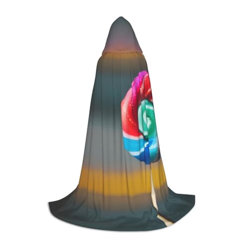 ZhanMg Kapuzenumhang mit Lutschermuster, ideal für Cosplay, Halloween, Ostern, bequemer Umhang für Bühnenkostüme ZhanMg Kapuzenumhang mit Lutschermuster, ideal für Cosplay, Halloween, Ostern, bequemer Umhang für Bühnenkostüme von ZhanMg