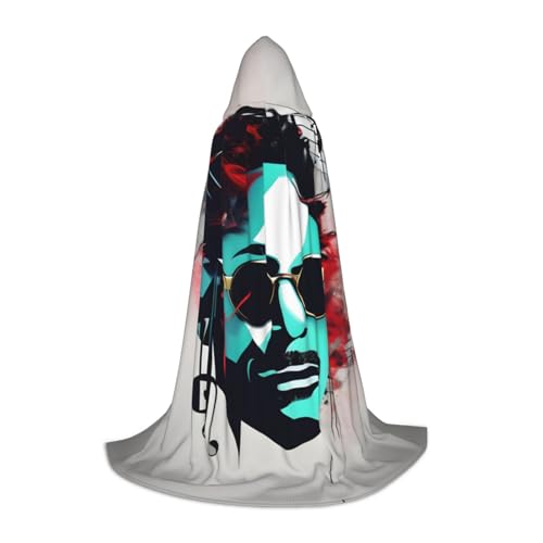ZhanMg Kapuzenumhang mit Musiknote, ideal für Cosplay, Halloween, Ostern, bequemer Umhang Robe für Bühnenkostüme ZhanMg Kapuzenumhang mit Musiknote, ideal für Cosplay, Halloween, Ostern, bequemer Umhang Robe für Bühnenkostüme von ZhanMg