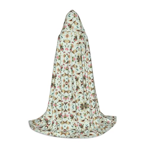 ZhanMg Kapuzenumhang mit Vogelmuster, ideal für Cosplay, Halloween, Ostern, bequemer Umhang für Bühnenkostüme ZhanMg Kapuzenumhang mit Vogelmuster, ideal für Cosplay, Halloween, Ostern, bequemer Umhang für Bühnenkostüme von ZhanMg