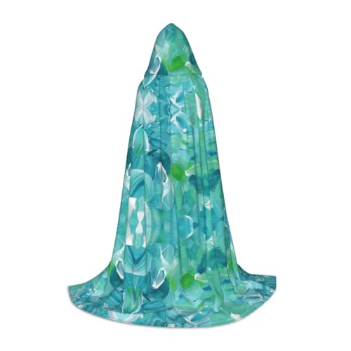 ZhanMg Kapuzenumhang mit blauer Ölfarbe, ideal für Cosplay, Halloween, Ostern, bequemer Umhang für Bühnenkostüme ZhanMg Kapuzenumhang mit blauer Ölfarbe, ideal für Cosplay, Halloween, Ostern, bequemer Umhang für Bühnenkostüme von ZhanMg