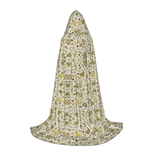 ZhanMg Kapuzenumhang mit gelben Blättern, ideal für Cosplay, Halloween, Ostern, bequemer Umhang für Bühnenkostüme ZhanMg Kapuzenumhang mit gelben Blättern, ideal für Cosplay, Halloween, Ostern, bequemer Umhang für Bühnenkostüme von ZhanMg