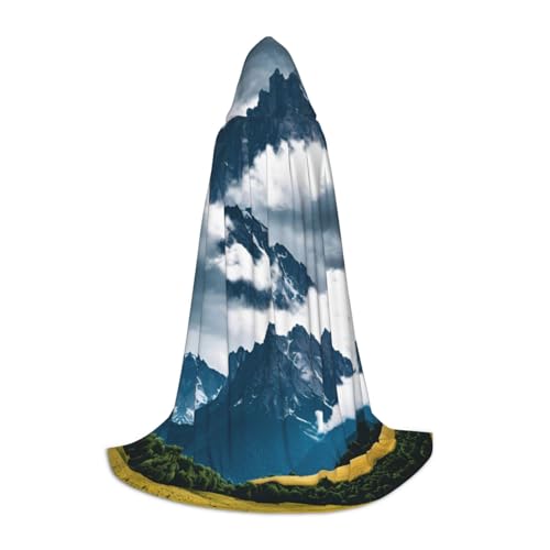 ZhanMg Landschaft mit Bergen und Wolken Kapuzenumhang - Ideal für Cosplay, Halloween, Ostern - Bequemer Umhang Robe für Bühnenkostüme ZhanMg Landschaft mit Bergen und Wolken Kapuzenumhang - Ideal für Cosplay, Halloween, Ostern - Bequemer Umhang Robe für Bühnenkostüme von ZhanMg