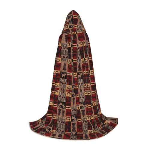ZhanMg Lodge Bär Hirsch Fisch Kapuzenumhang - Ideal für Cosplay, Halloween, Ostern - Bequemer Umhang Robe für Bühnenkostüme ZhanMg Lodge Bär Hirsch Fisch Kapuzenumhang - Ideal für Cosplay, Halloween, Ostern - Bequemer Umhang Robe für Bühnenkostüme von ZhanMg