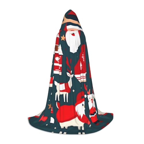 ZhanMg Merry Christmas Kapuzenumhang - Ideal für Cosplay, Halloween, Ostern - Bequemer Umhang Robe für Bühnenkostüme ZhanMg Merry Christmas Kapuzenumhang - Ideal für Cosplay, Halloween, Ostern - Bequemer Umhang Robe für Bühnenkostüme von ZhanMg
