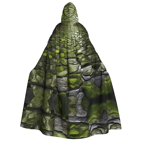 ZhanMg Moss Stone Pavement Hooded Cloak for Adults - Cosplay Christmas Cape Robe for Halloween, Easter, Carnival, Parties, Masquerade ZhanMg Moss Stone Pavement Hooded Cloak for Adults - Cosplay Christmas Cape Robe for Halloween, Easter, Carnival, Parties, Masquerade von ZhanMg
