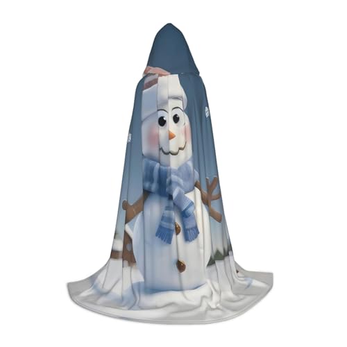 ZhanMg Niedlicher Schneemann Kapuzenumhang - Rollenspiel Kostüm Cosplay - Vielseitig Weihnachten Halloween Ostern Party Umhang Robe ZhanMg Niedlicher Schneemann Kapuzenumhang - Rollenspiel Kostüm Cosplay - Vielseitig Weihnachten Halloween Ostern Party Umhang Robe von ZhanMg
