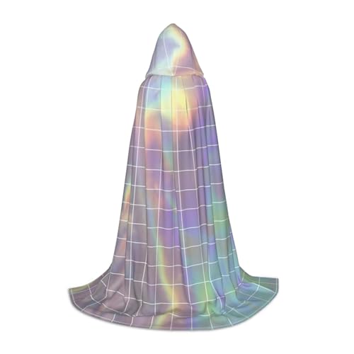ZhanMg Reflektierender quadratischer Kapuzenumhang – ideal für Cosplay, Halloween, Ostern – bequemer Umhang für Bühnenkostüme ZhanMg Reflektierender quadratischer Kapuzenumhang – ideal für Cosplay, Halloween, Ostern – bequemer Umhang für Bühnenkostüme von ZhanMg
