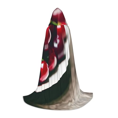ZhanMg Rote Kirschen Kapuzenumhang - Ideal für Cosplay, Halloween, Ostern - Bequemer Umhang Robe für Bühnenkostüme ZhanMg Rote Kirschen Kapuzenumhang - Ideal für Cosplay, Halloween, Ostern - Bequemer Umhang Robe für Bühnenkostüme von ZhanMg