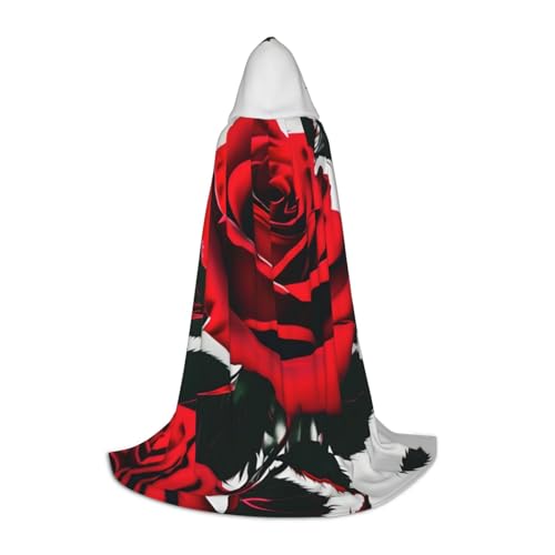 ZhanMg Rote Rose Kapuzenumhang - Ideal für Cosplay, Halloween, Ostern - Bequemer Umhang Robe für Bühnenkostüme ZhanMg Rote Rose Kapuzenumhang - Ideal für Cosplay, Halloween, Ostern - Bequemer Umhang Robe für Bühnenkostüme von ZhanMg