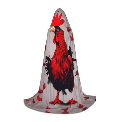 ZhanMg Roter Huhn Kapuzenumhang - Ideal für Cosplay, Halloween, Ostern - Bequemer Umhang Robe für Bühnenkostüme ZhanMg Roter Huhn Kapuzenumhang - Ideal für Cosplay, Halloween, Ostern - Bequemer Umhang Robe für Bühnenkostüme von ZhanMg