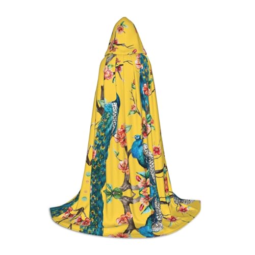 ZhanMg Schöner Pfauen-Kapuzenumhang - Ideal für Cosplay, Halloween, Ostern - Bequemer Umhang Robe für Bühnenkostüme ZhanMg Schöner Pfauen-Kapuzenumhang - Ideal für Cosplay, Halloween, Ostern - Bequemer Umhang Robe für Bühnenkostüme von ZhanMg