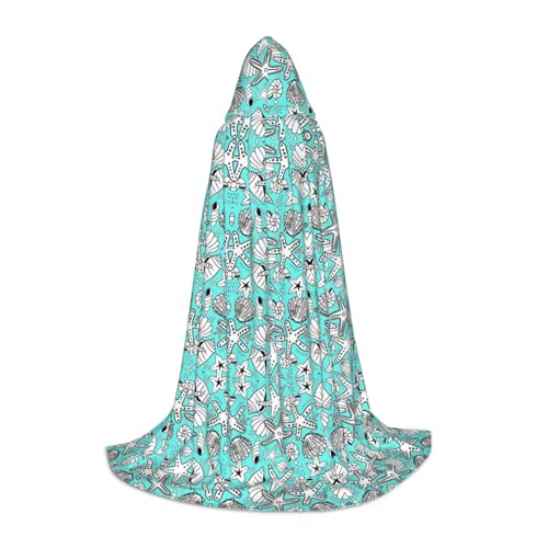 ZhanMg Schöner Seestern Kapuzenumhang - Ideal für Cosplay, Halloween, Ostern - Bequemer Umhang Robe für Bühnenkostüme von ZhanMg