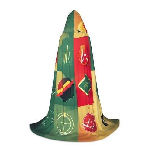 ZhanMg Schulmathematik-Symbole Kapuzenumhang – ideal für Cosplay, Halloween, Ostern – bequemer Umhang für Bühnenkostüme ZhanMg Schulmathematik-Symbole Kapuzenumhang – ideal für Cosplay, Halloween, Ostern – bequemer Umhang für Bühnenkostüme von ZhanMg