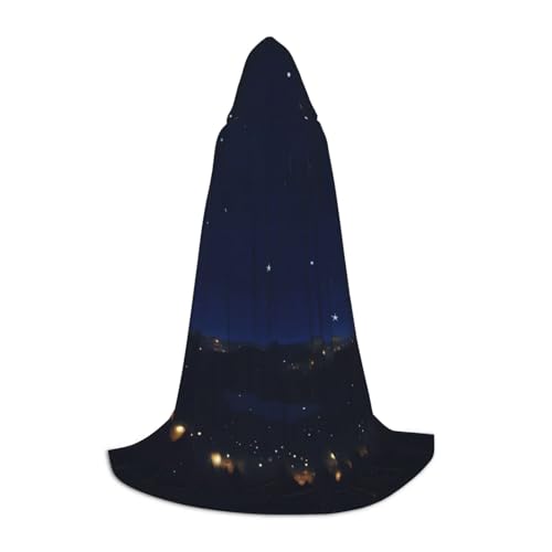 ZhanMg Sternenhimmel-Umhang mit Kapuze, ideal für Cosplay, Halloween, Ostern, bequemer Umhang für Bühnenkostüme ZhanMg Sternenhimmel-Umhang mit Kapuze, ideal für Cosplay, Halloween, Ostern, bequemer Umhang für Bühnenkostüme von ZhanMg