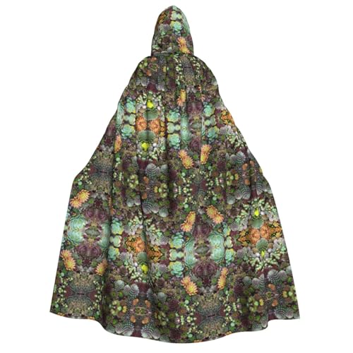 ZhanMg Sukkulenten Kapuzenumhang für Erwachsene - Cosplay Weihnachten Umhang Robe für Halloween, Ostern, Karneval, Partys, Maskerade von ZhanMg