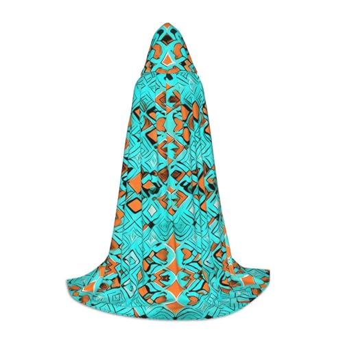 ZhanMg Turquoise Wonders Kapuzenumhang - Ideal für Cosplay, Halloween, Ostern - Bequemer Umhang Robe für Bühnenkostüme ZhanMg Turquoise Wonders Kapuzenumhang - Ideal für Cosplay, Halloween, Ostern - Bequemer Umhang Robe für Bühnenkostüme von ZhanMg