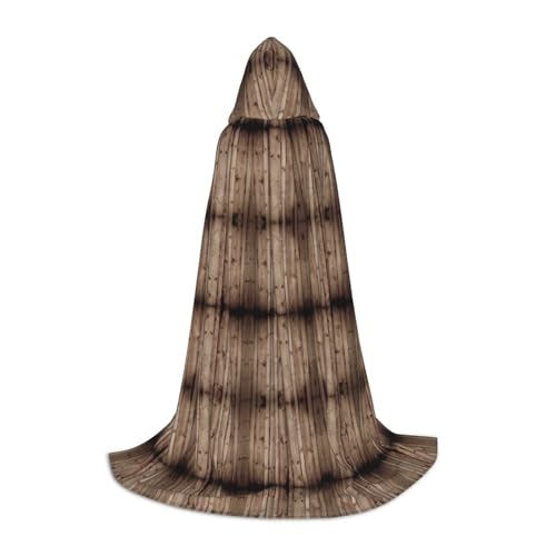 ZhanMg Umhang mit Kapuze aus Holzmaserung, ideal für Cosplay, Halloween, Ostern, bequemer Umhang für Bühnenkostüme ZhanMg Umhang mit Kapuze aus Holzmaserung, ideal für Cosplay, Halloween, Ostern, bequemer Umhang für Bühnenkostüme von ZhanMg