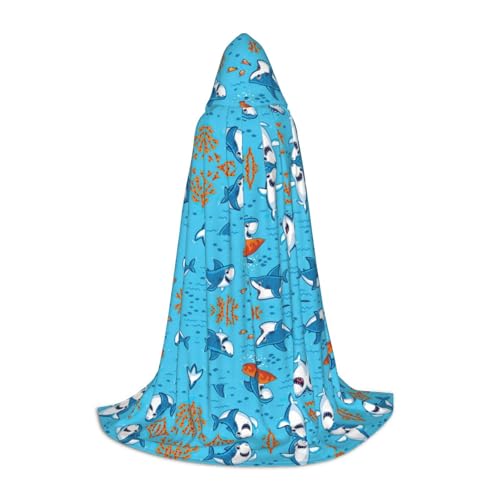 ZhanMg Unterwasserwal-Kapuzenumhang – ideal für Cosplay, Halloween, Ostern – bequemer Umhang Robe für Bühnenkostüme ZhanMg Unterwasserwal-Kapuzenumhang – ideal für Cosplay, Halloween, Ostern – bequemer Umhang Robe für Bühnenkostüme von ZhanMg