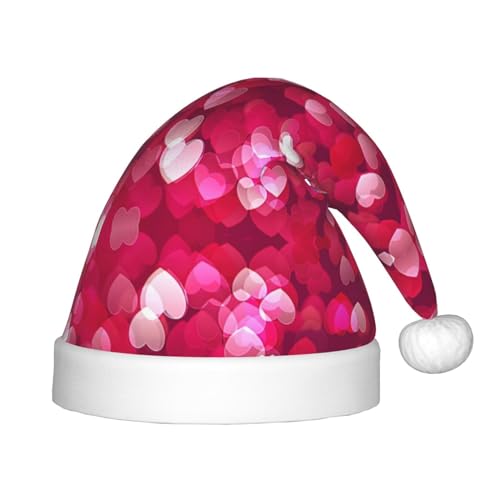 ZhanMg Valentinstag Liebe Herz Santa Weihnachtsmütze - Xmas und Neujahr Party Kopfschmuck Perfekt für Halloween, Festival, jährliche Rituale von ZhanMg