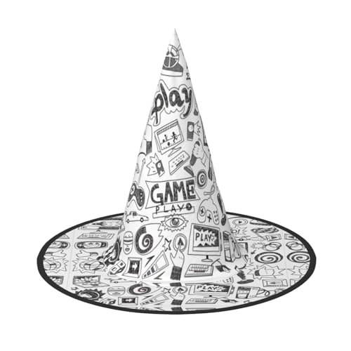 ZhanMg Videospiel Jungen Halloween Party Hüte - Hexenhut Kostüm Zubehör Festliche Maskerade & Cosplay Verkleiden Faltbar ZhanMg Videospiel Jungen Halloween Party Hüte - Hexenhut Kostüm Zubehör Festliche Maskerade & Cosplay Verkleiden Faltbar von ZhanMg