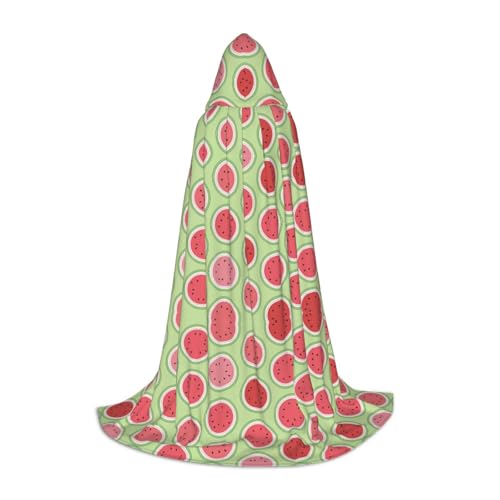 ZhanMg Wassermelonen-grüner Kapuzenumhang – ideal für Cosplay, Halloween, Ostern – bequemer Umhang Robe für Bühnenkostüme ZhanMg Wassermelonen-grüner Kapuzenumhang – ideal für Cosplay, Halloween, Ostern – bequemer Umhang Robe für Bühnenkostüme von ZhanMg