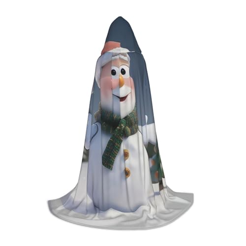 ZhanMg Weihnachtsmann Schneemann Kapuzenumhang - Ideal für Cosplay, Halloween, Ostern - Bequemer Umhang Robe für Bühnenkostüme ZhanMg Weihnachtsmann Schneemann Kapuzenumhang - Ideal für Cosplay, Halloween, Ostern - Bequemer Umhang Robe für Bühnenkostüme von ZhanMg
