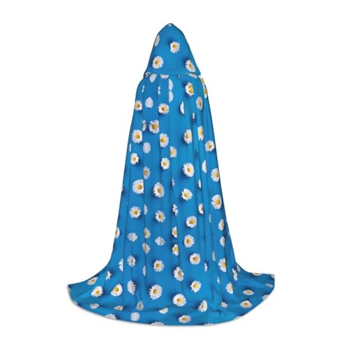 ZhanMg Weißes Gänseblümchen-Umhang mit Kapuze, ideal für Cosplay, Halloween, Ostern, bequemer Umhang für Bühnenkostüme ZhanMg Weißes Gänseblümchen-Umhang mit Kapuze, ideal für Cosplay, Halloween, Ostern, bequemer Umhang für Bühnenkostüme von ZhanMg