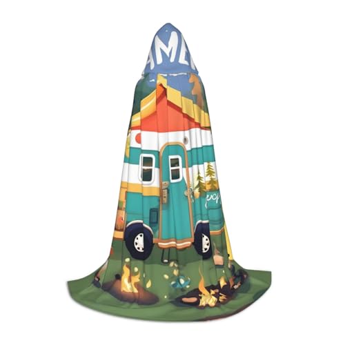 Zhangm Happy Camper Unisex Kapuzenumhang - Perfekt für Rollenspiele Kostüm Cosplay Weihnachten Umhang Robe Halloween Ostern Karneval Zhangm Happy Camper Unisex Kapuzenumhang - Perfekt für Rollenspiele Kostüm Cosplay Weihnachten Umhang Robe Halloween Ostern Karneval von Zhangm