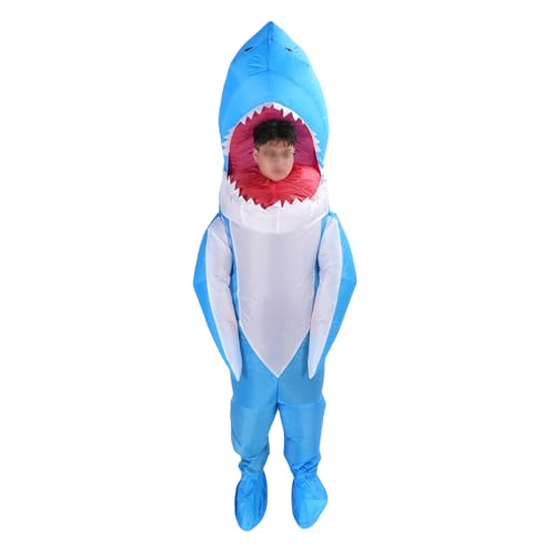Zhangpu Aufblasbares Haifisch-Kostüm, lustiges aufblasbares Outfit, Kostüm für 150 bis 190 cm Höhe, Menschen, Cosplay, Party, Show Zhangpu Aufblasbares Haifisch-Kostüm, lustiges aufblasbares Outfit, Kostüm für 150 bis 190 cm Höhe, Menschen, Cosplay, Party, Show von Zhangpu