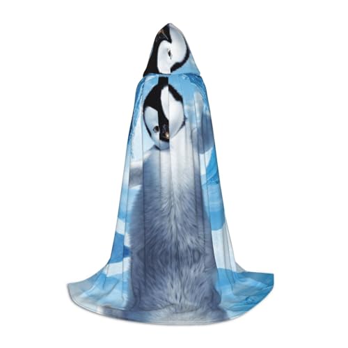 Niedlicher Pinguin-Druck, Halloween-Kapuzenumhang, Hexe, Cosplay-Zubehör, Erwachsene/Kinder, Kostüm für Maskerade, Halloween, Familienparty Niedlicher Pinguin-Druck, Halloween-Kapuzenumhang, Hexe, Cosplay-Zubehör, Erwachsene/Kinder, Kostüm für Maskerade, Halloween, Familienparty von Zhengjia