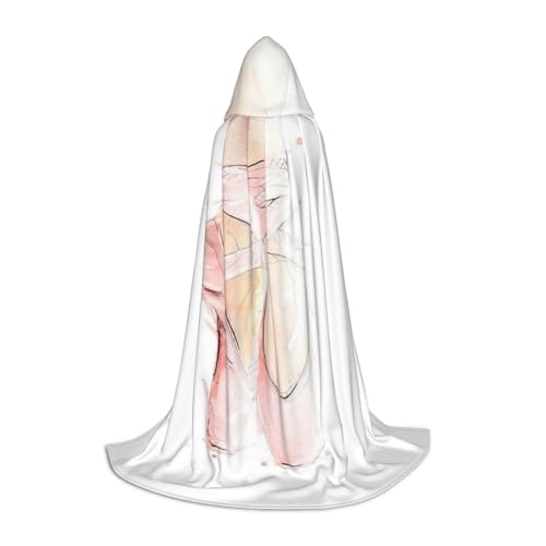 Zhengjia Ballettschuhe Druck Halloween Kapuzenumhang Hexe Cosplay Zubehör Erwachsene/Kinder Verkleidung Kostüm für Maskerade, Halloween, Familienparty Zhengjia Ballettschuhe Druck Halloween Kapuzenumhang Hexe Cosplay Zubehör Erwachsene/Kinder Verkleidung Kostüm für Maskerade, Halloween, Familienparty von Zhengjia