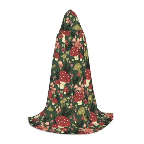Zhengjia Bright Mushrooms Kunstdruck Halloween Kapuzenumhang Hexe Cosplay Zubehör Erwachsene/Kinder Verkleidung Kostüm für Maskerade, Halloween, Familienparty Zhengjia Bright Mushrooms Kunstdruck Halloween Kapuzenumhang Hexe Cosplay Zubehör Erwachsene/Kinder Verkleidung Kostüm für Maskerade, Halloween, Familienparty von Zhengjia