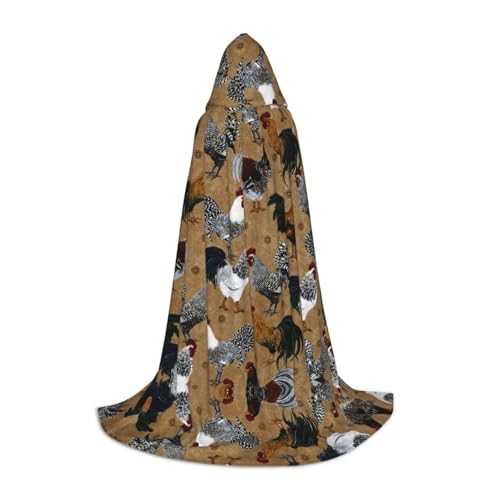 Zhengjia Hahn-Druck, Halloween-Kapuzenumhang, Hexe, Cosplay-Zubehör, Erwachsene/Kinder, Kostüm für Maskerade, Halloween, Familienfeier Zhengjia Hahn-Druck, Halloween-Kapuzenumhang, Hexe, Cosplay-Zubehör, Erwachsene/Kinder, Kostüm für Maskerade, Halloween, Familienfeier von Zhengjia