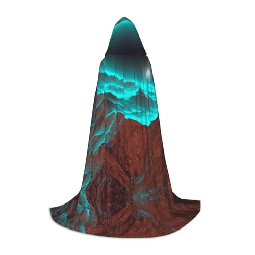Zhengjia Halloween Kapuzenumhang Hexe Cosplay Zubehör Erwachsene/Kinder Kostüm für Maskerade, Halloween, Familienfeier von Zhengjia