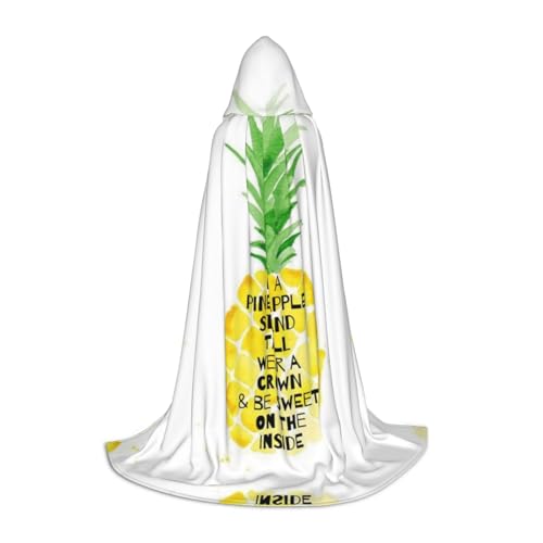 Zhengjia Halloween-Kapuzenumhang mit Ananas-Motiv, Hexen-Zubehör, Erwachsenen-/Kinder-Kostüm, für Maskerade, Halloween, Familienfeier Zhengjia Halloween-Kapuzenumhang mit Ananas-Motiv, Hexen-Zubehör, Erwachsenen-/Kinder-Kostüm, für Maskerade, Halloween, Familienfeier von Zhengjia