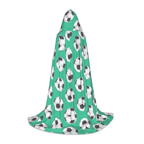 Zhengjia Halloween-Kapuzenumhang mit Fußball-Druck, Hexe, Cosplay-Zubehör, Erwachsene/Kinder, Kostüm für Maskerade, Halloween, Familienfeier Zhengjia Halloween-Kapuzenumhang mit Fußball-Druck, Hexe, Cosplay-Zubehör, Erwachsene/Kinder, Kostüm für Maskerade, Halloween, Familienfeier von Zhengjia