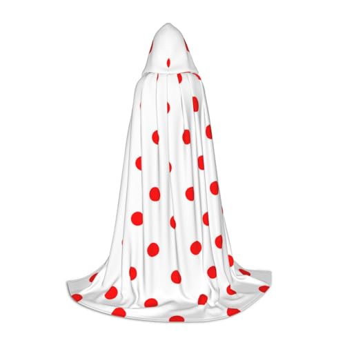 Zhengjia Halloween-Kapuzenumhang mit Punktemuster, Hexe, Cosplay-Zubehör, Erwachsene/Kinder, Kostüm für Maskerade, Halloween, Familienfeier Zhengjia Halloween-Kapuzenumhang mit Punktemuster, Hexe, Cosplay-Zubehör, Erwachsene/Kinder, Kostüm für Maskerade, Halloween, Familienfeier von Zhengjia