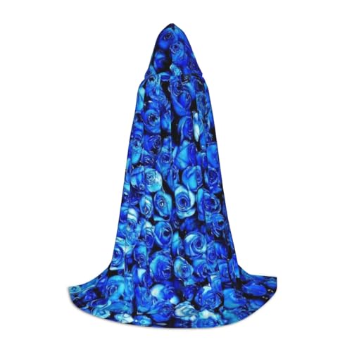 Zhengjia Halloween-Kapuzenumhang mit blauem Rosen-Druck, Hexe, Cosplay-Zubehör, Erwachsene/Kinder, Kostüm für Maskerade, Halloween, Familienfeier Zhengjia Halloween-Kapuzenumhang mit blauem Rosen-Druck, Hexe, Cosplay-Zubehör, Erwachsene/Kinder, Kostüm für Maskerade, Halloween, Familienfeier von Zhengjia