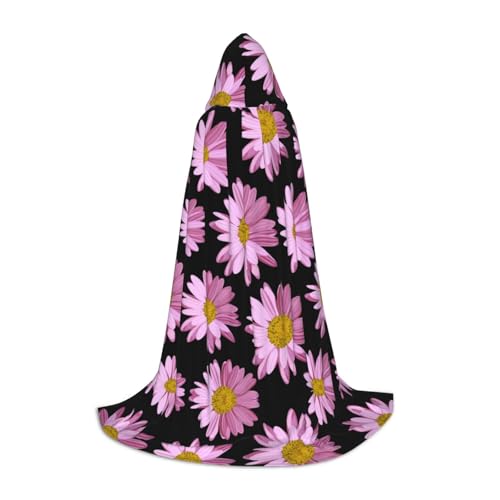 Zhengjia Halloween-Kapuzenumhang mit rosa Punkten, Hexe, Cosplay-Zubehör, Erwachsene/Kinder, Kostüm-Kostüm für Maskerade, Halloween, Familienfeier von Zhengjia