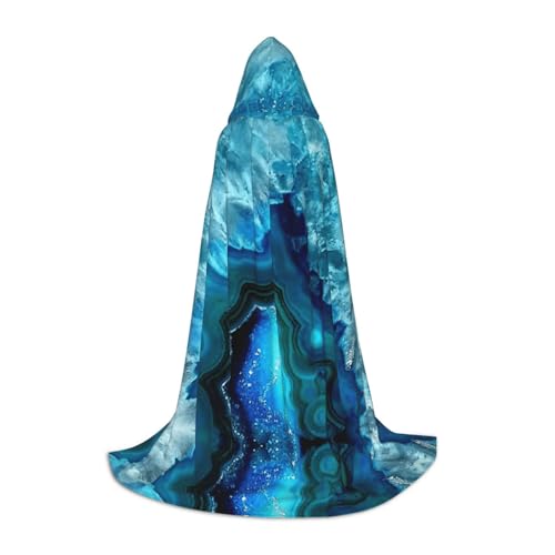 Zhengjia Halloween-Umhang mit Kapuze, Hexe, Cosplay-Zubehör, Erwachsene/Kinder, Faschingskostüm für Maskerade, Halloween, Familienfeier von Zhengjia