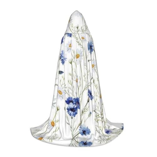Zhengjia Handgezeichneter Blumendruck Halloween Kapuzenumhang Hexe Cosplay Zubehör Erwachsene/Kinder Kostüm für Maskerade, Halloween, Familienparty Zhengjia Handgezeichneter Blumendruck Halloween Kapuzenumhang Hexe Cosplay Zubehör Erwachsene/Kinder Kostüm für Maskerade, Halloween, Familienparty von Zhengjia