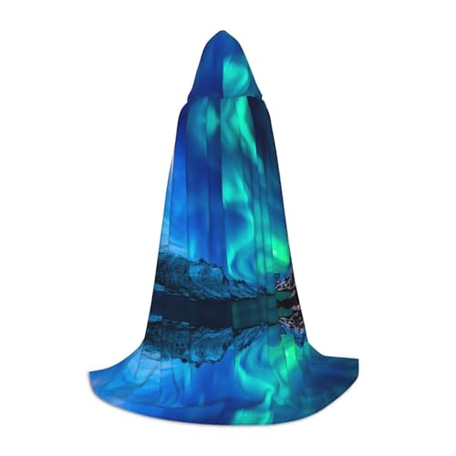 Zhengjia Northern Lights Print Halloween Hooded Cape Witch Cosplay Accessories Adult/Kids Fancy Dress Costume For Masquerade, Halloween, Family Party Zhengjia Northern Lights Print Halloween Hooded Cape Witch Cosplay Accessories Adult/Kids Fancy Dress Costume For Masquerade, Halloween, Family Party von Zhengjia