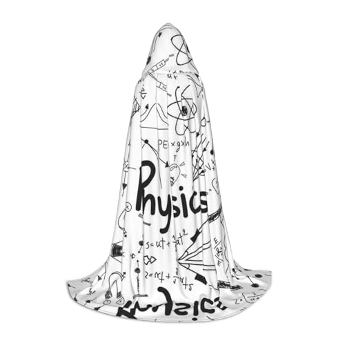 Zhengjia Physik-Druck, Halloween-Kapuzenumhang, Hexe, Cosplay-Zubehör, Erwachsene/Kinder, Kostüm für Maskerade, Halloween, Familienfeier von Zhengjia